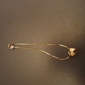 Silver heart bracelet